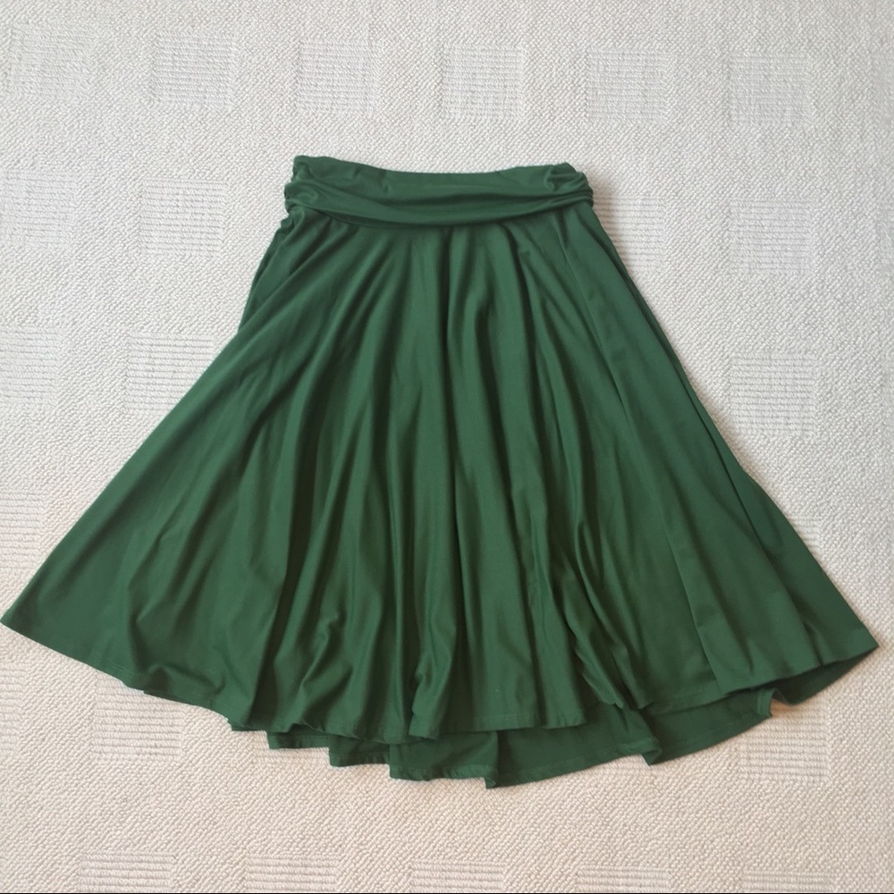 Susana Monaco green twirl skirt